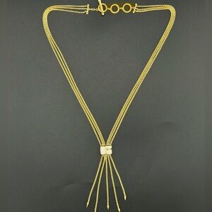 DAVID YURMAN CONFETTI DROP DIAMOND NECKLACE - 18K YELLOW GOLD - 16.5" - 18"